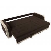 Угловой диван Марсель (микровельвет коричневый бежевый) - Изображение 1